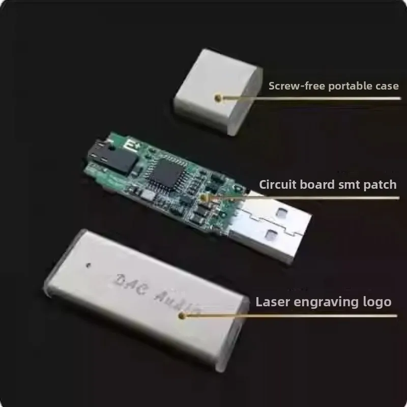 USB External HiFi Sound Card PCM2706+TDA1305 High Fidelity DAC Computer Phone OTG Headphone Amplifier Decoder