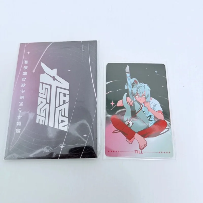Set di carte fotografiche Alien Stage Rabbit Mizi/Sua/Ivan 6 caratteri completi olografici 5,5x8,5 cm Periferiche da collezione per i regali dei fan