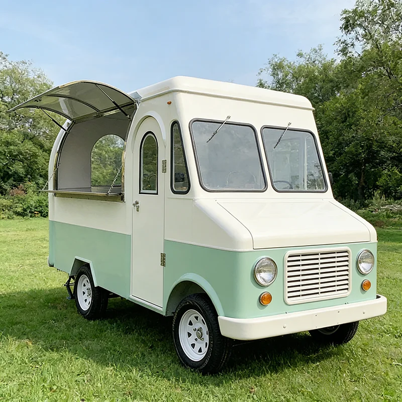 Food Truck with Point of Sale System and Customer Display and Cash Drawer for Efficient Transactions