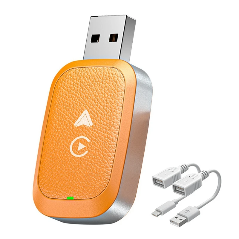 

Smart Wireless 2-In-1 Car Adapter Wireless Carplay Car Navigation Android AUTO Interconnection Conversion Box-A22K