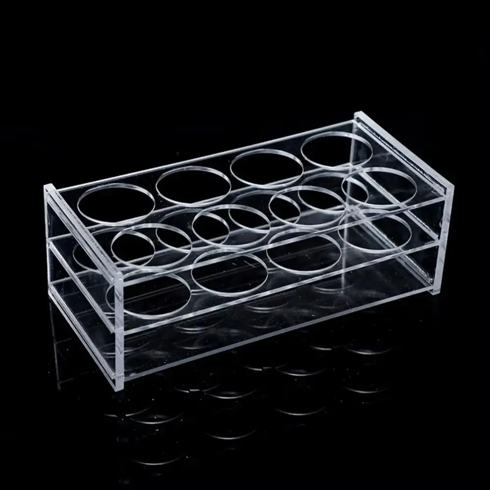 Acrylic Test Tube Rack Holder Transparent 24Holes 40Holes Composite Applicator Dispenser Organizer Holder for Syringes Lab Stand