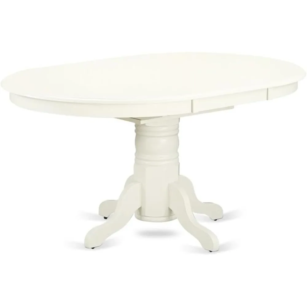 Dining Room Table - an Oval kitchen Table Top with Butterfly Leaf & Pedestal Base, 42x60 Inc