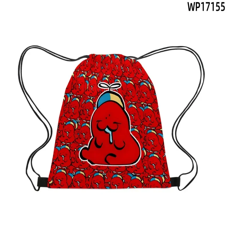 Anime Roblox Forsaken Gubby Backpack Portable Drawstring Bag Drawstring Pocket Miscellaneous Bags Travel School Backpack