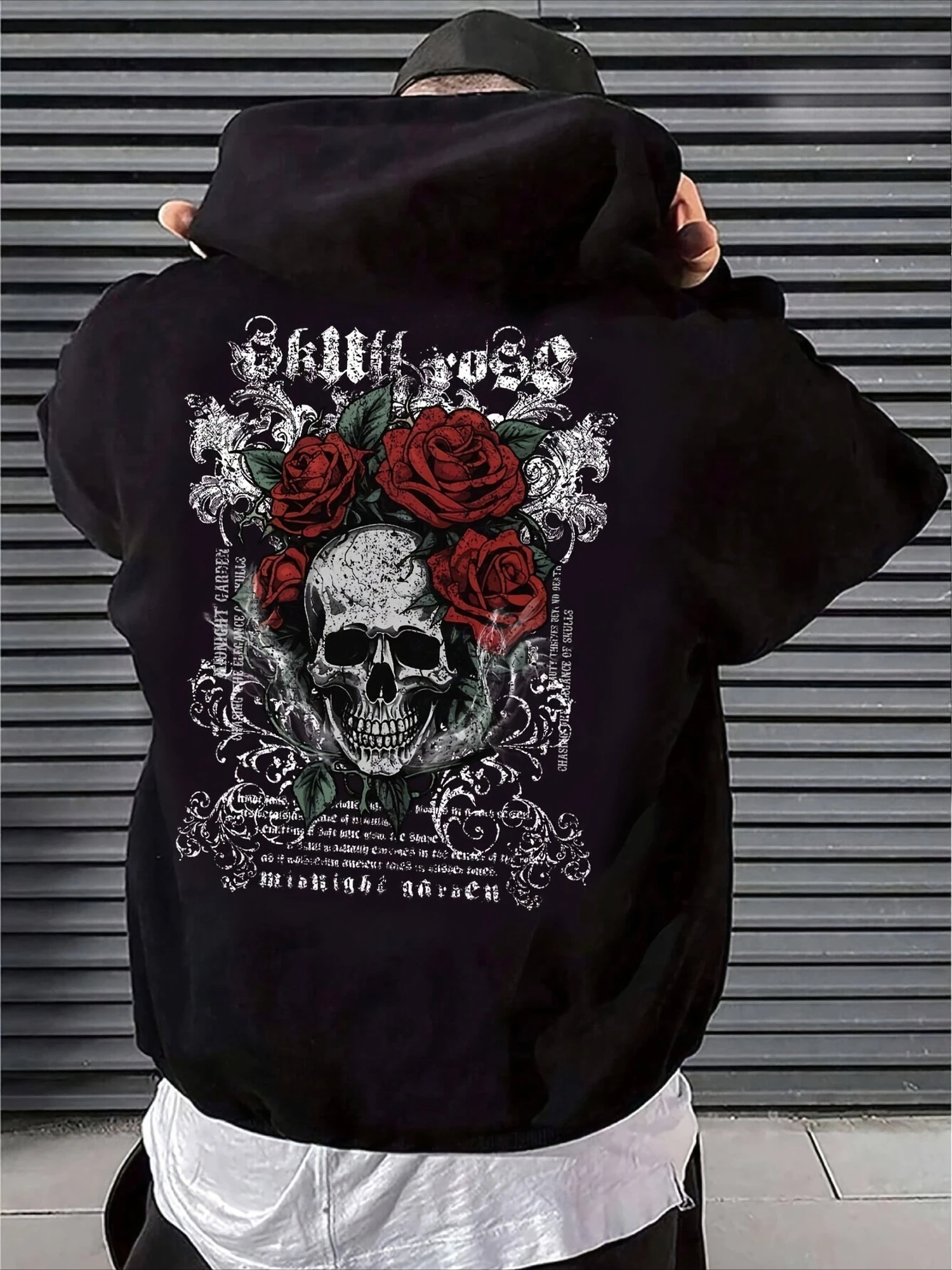 

Розовый череп с графическим принтом, осенние и зимние мужские и женские толстовки из чистого хлопка, повседневные уличные виды спорта, свободные тренировки