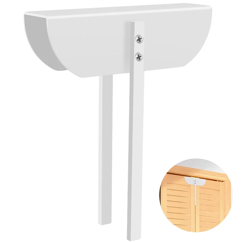 ABFY-2X โลหะ Bifold ประตูล็อค Bi-Fold ประตูล็อคฟรีติดตั้ง, ล็อคสําหรับ Bifold Closet ประตูความปลอดภัย