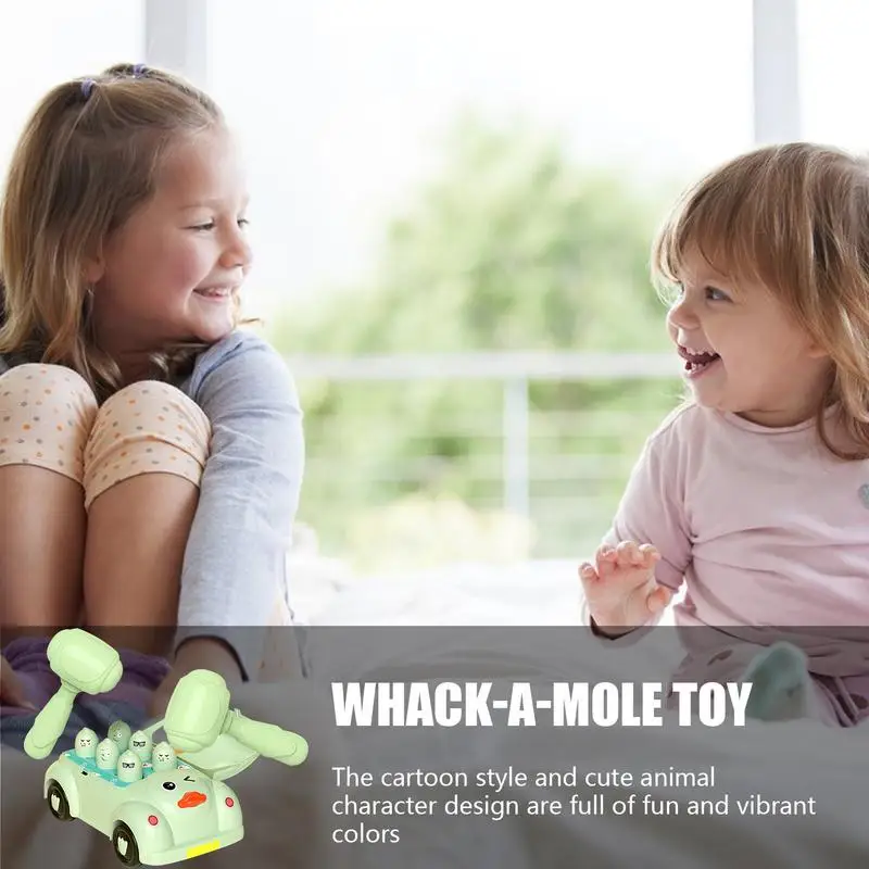 

Игрушка Whack, игрушка-крот, инерционная машина, Интерактивная игрушка-страдающая игрушка с молотками, фрикционные машинки Монтессори, обучающая игра