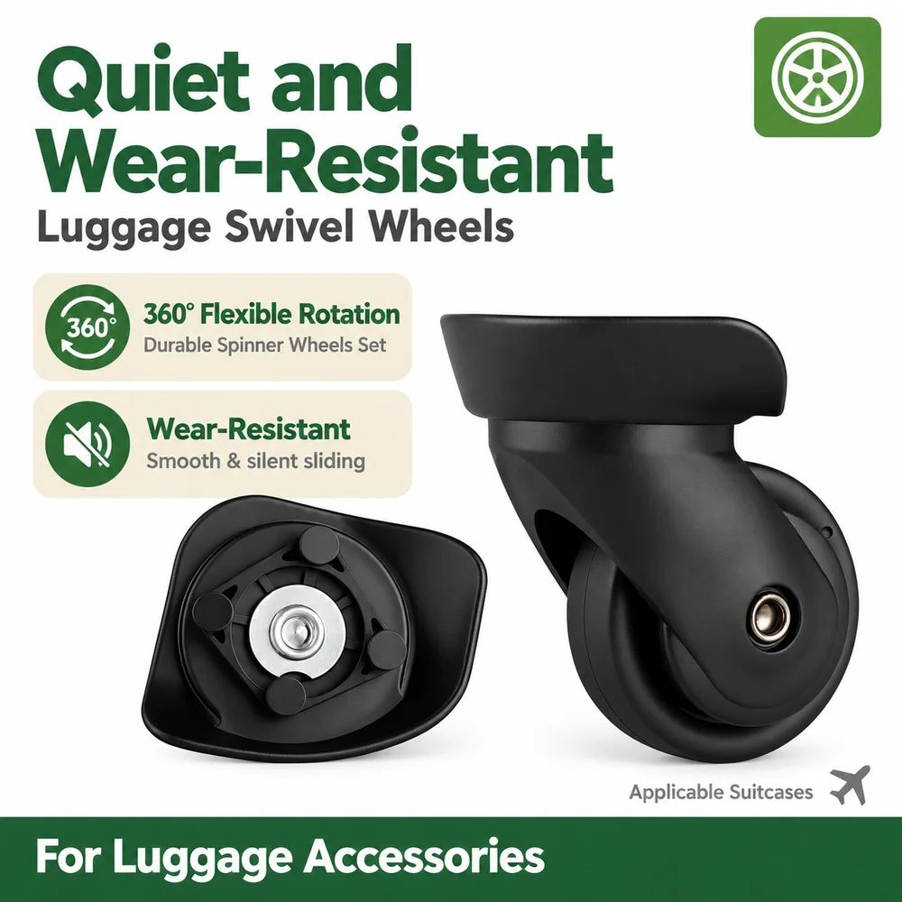 For American Tourister Trolley Case Universal Wheel Lock Suitcase Z 63 Silent Wheel 40T Parts Travel Case F-46 Replacement