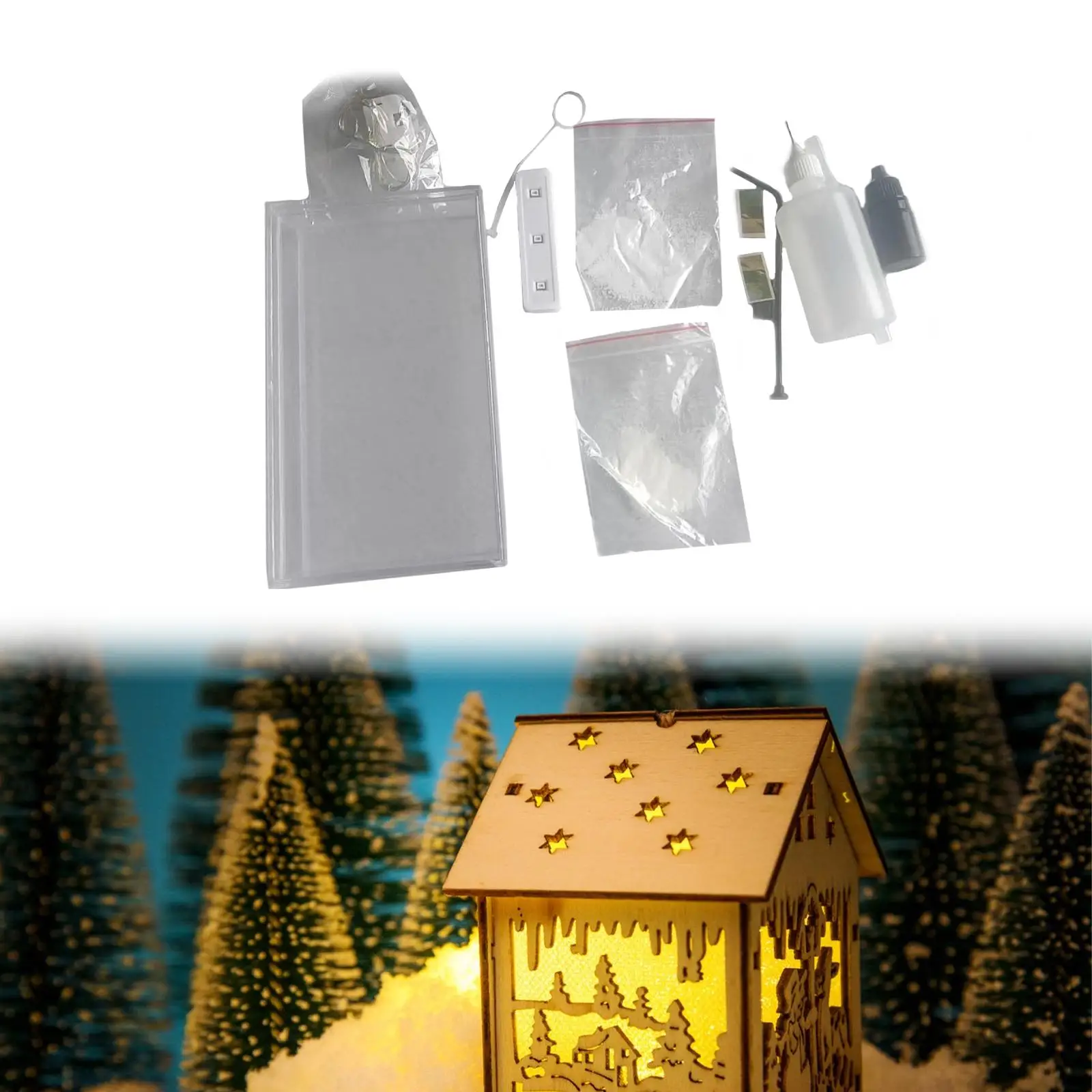 

DIY Ночник Комплект Подарочное Украшение Орнамент Ночник Снежный Ночник DIY Комплект