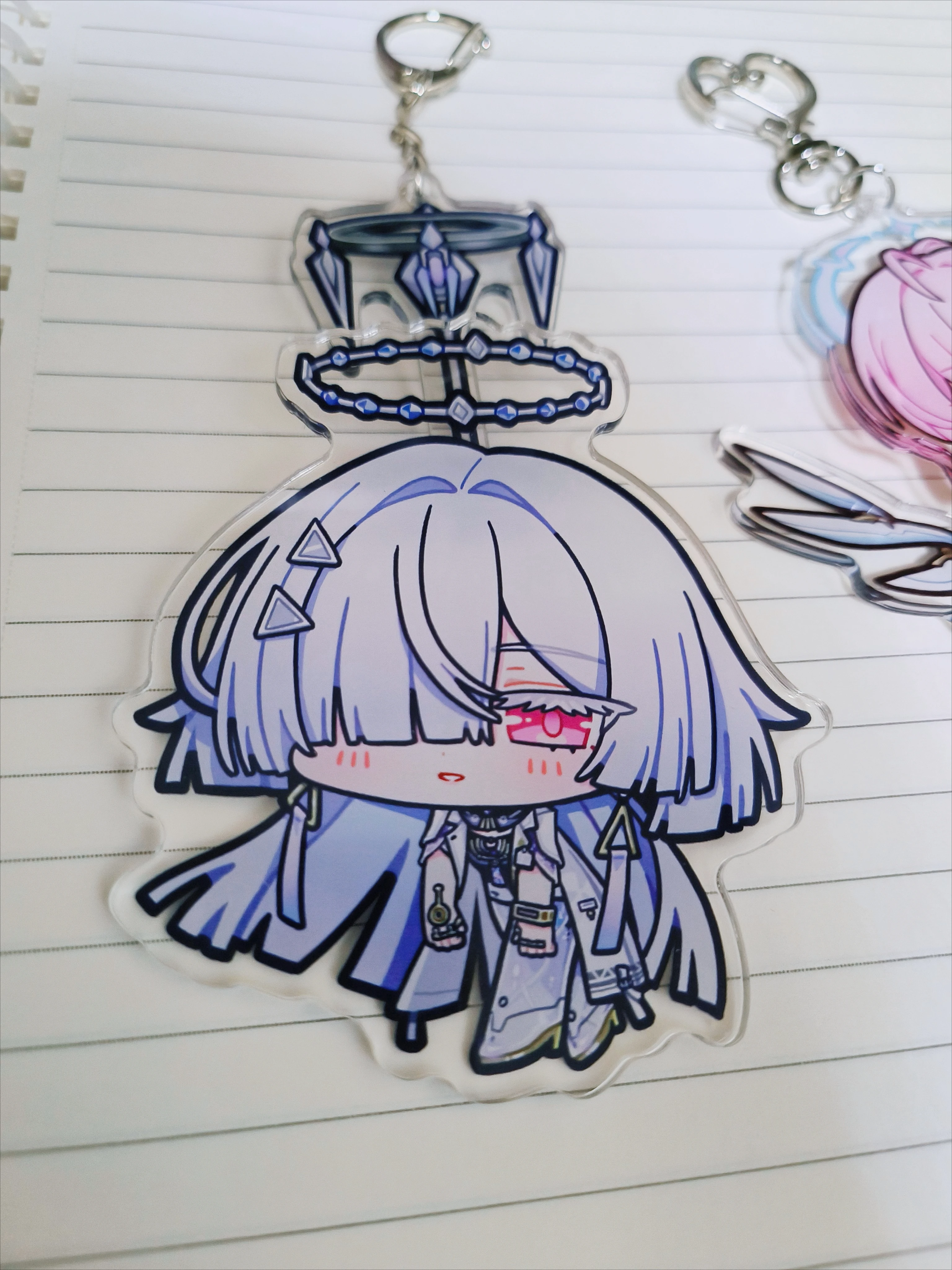 Брелок-подвеска Wuthering Waves Mornye Q-версия, милый, для украшения рюкзака, коллекция для фанатов аниме, подарок на день рождения для девочки, на Рождество