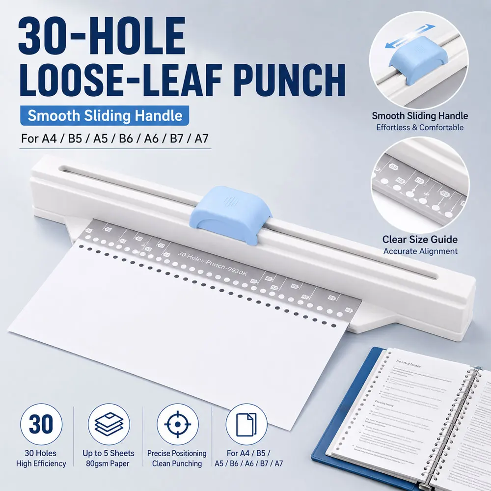 perforatrice-per-rilegatura-a-fogli-mobili-a-30-fori-realizzata-in-metallo-resistente-diametro-foro-55-mm-in-grado-di-perforare-5-fogli-di-carta-da-80-g-di-spessore-alla-volta