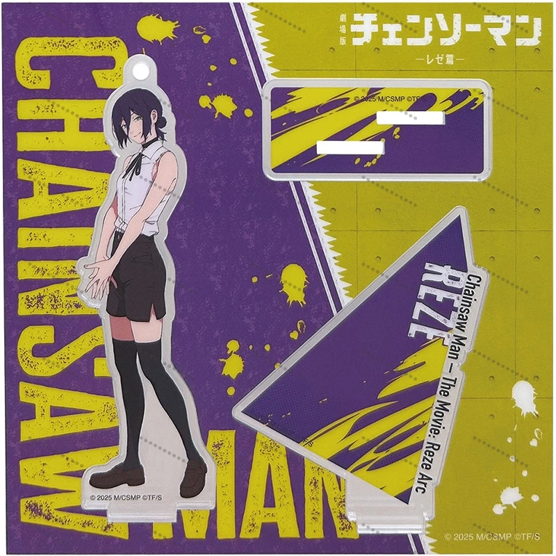 Anime Chainsaw Man Collection Reze Denji Pochita Makima Hayakawa Aki Power Acrylic Ornaments Stand Figure Stand Gifts 15cm
