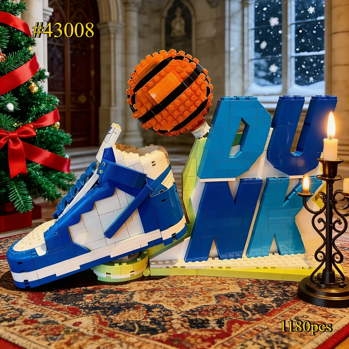 

Basketball Sports Shoes 43008 Building Blocks Sets Christmas Birthday for Children Boys DIY Model Gifts Toys 1180pcs