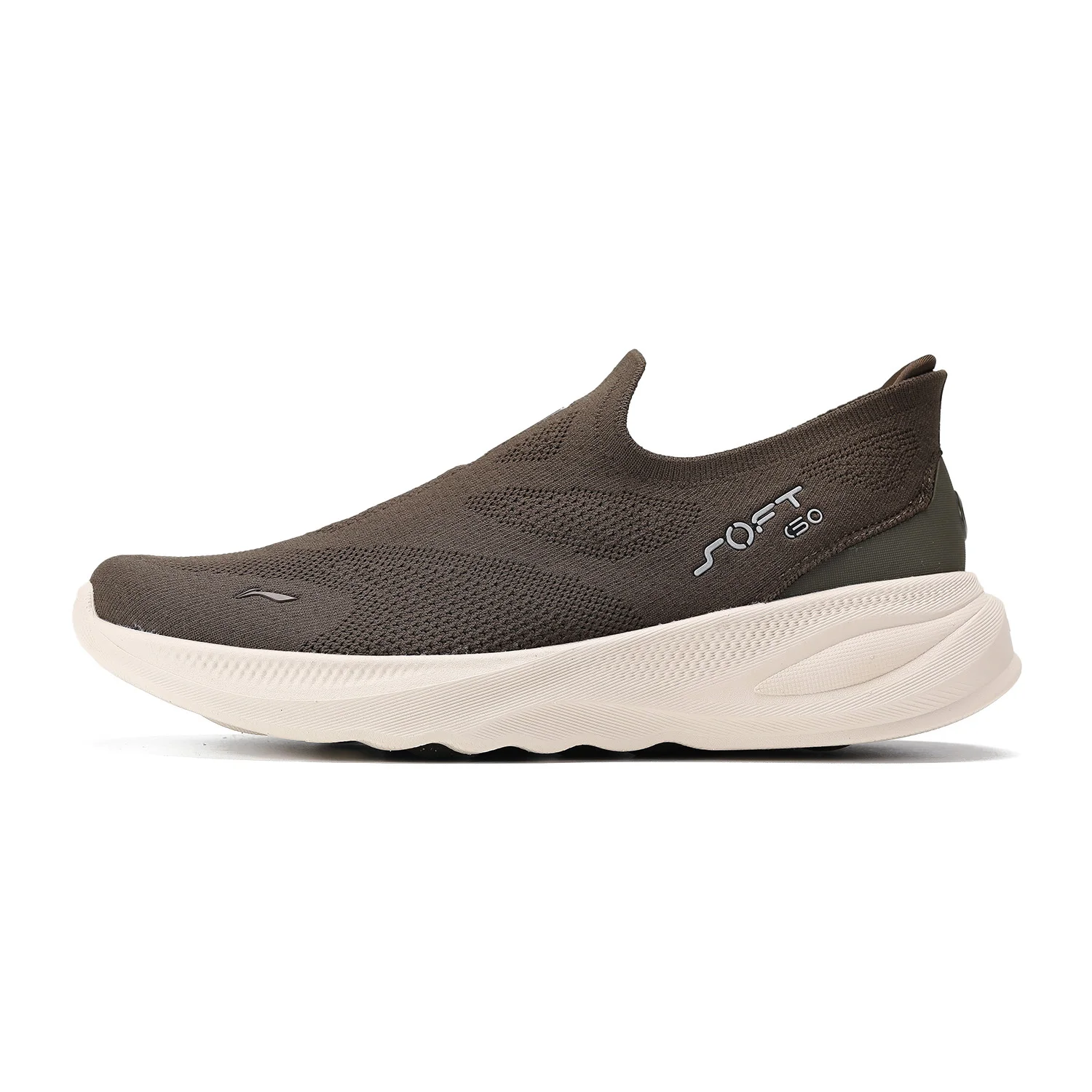 Li-Ning SOFT GO 2 KNIT Slip-on-Freizeitschuhe für Herren, gepolstert, bequem, stabil, LiNing Mesh, Jogging, Alltag, Sport-Sneaker, AGLV017 6