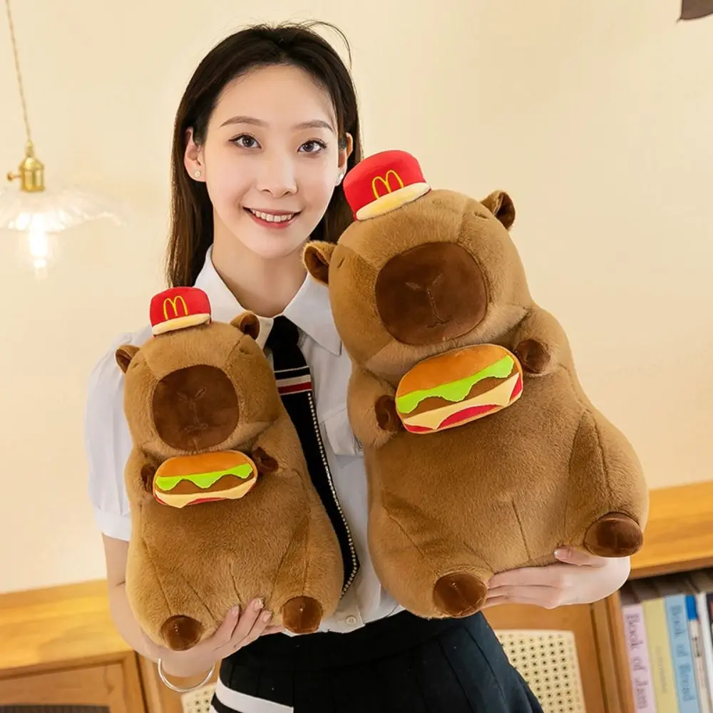 

Capybara Hamburg Capybara Plush Toys Simulation Cloth Doll Capibara Anime Fluffty Toy Cute Doll 30cm/40cm Capybara Plush Doll