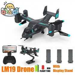 LM19 RC Mini Drones Remote Control Plane UAV Land Air Mode Aircraft Radio Controlled Aircraft Children Toys For Boys Kids Gifts