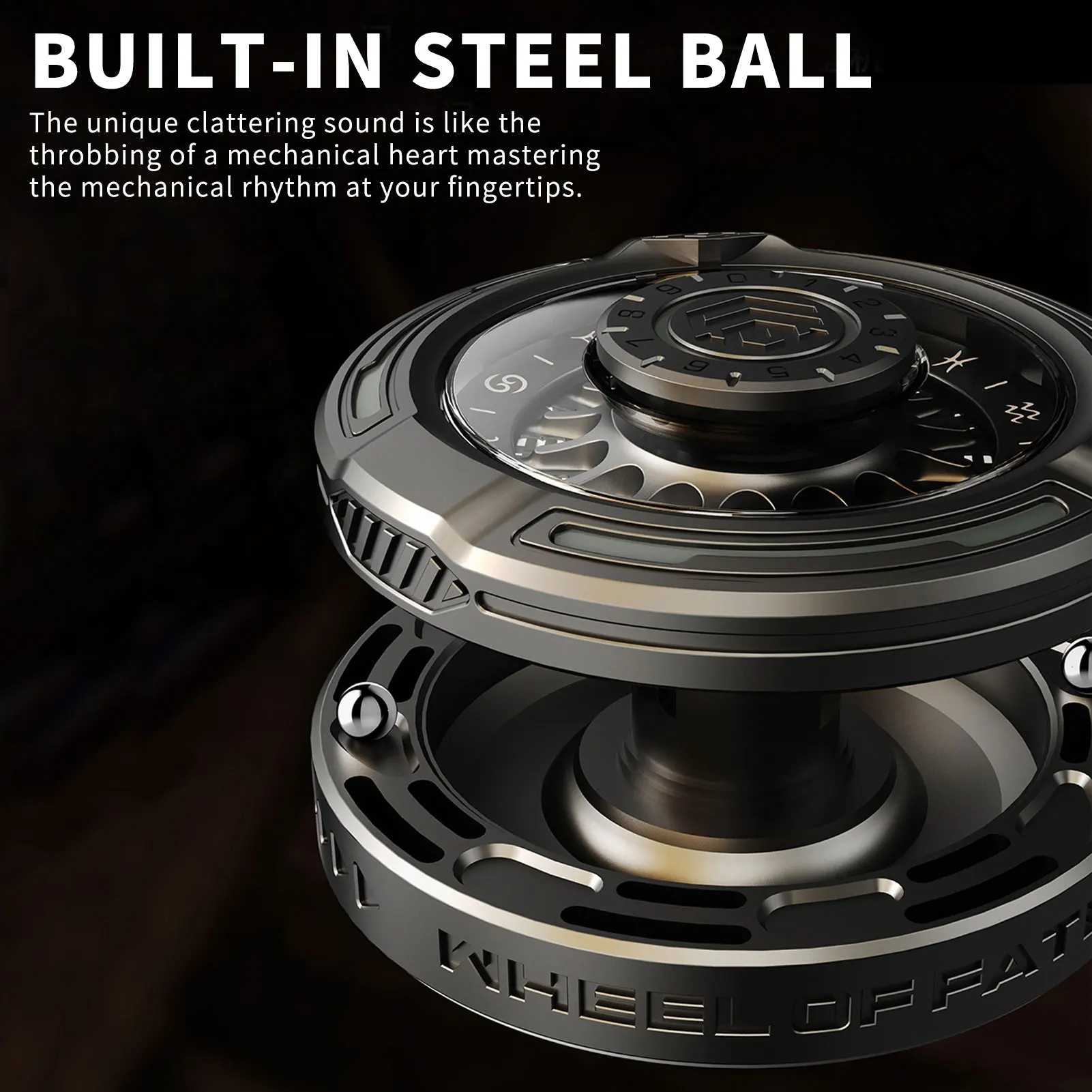 EDC Roulette Luminous Fidget Spinner Choice Difficult Decision Decompression toys Party Portable Entertainment Metal Finger Gyro