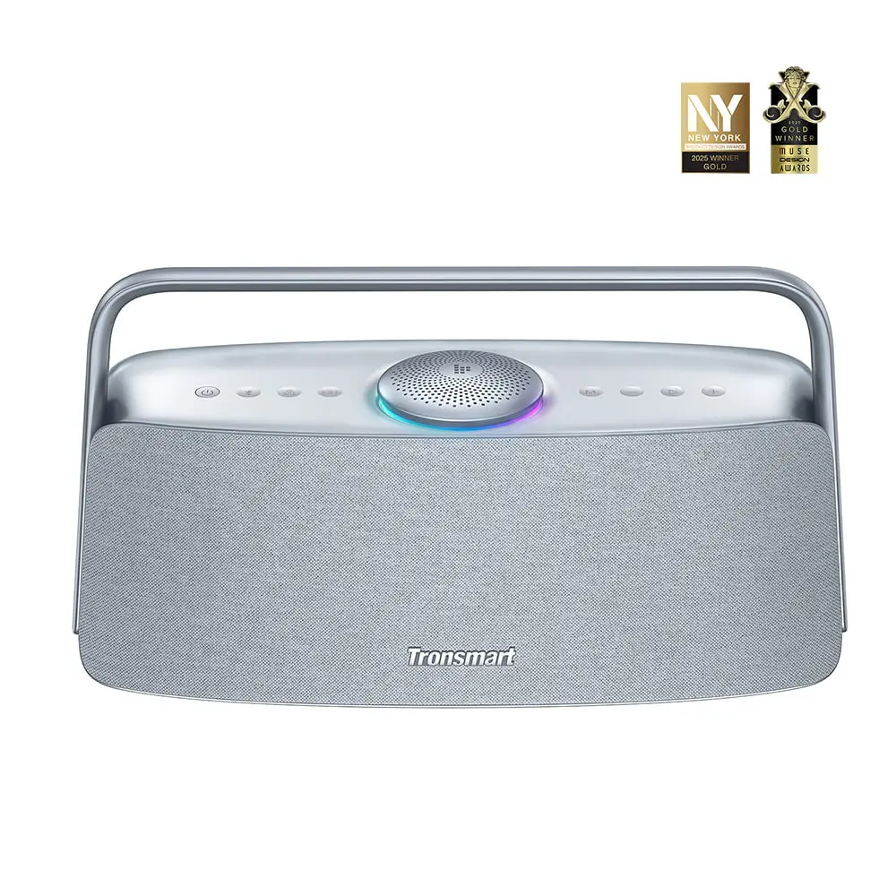 Tronsmart Fiitune X30 Lautsprecher Bluetooth Kabelloser Lautsprecher mit Hi-Res Audio, 80W, IPX6, APP-Steuerung, Tragbarer Lautsprecher mit Tragegriff für Zuhause