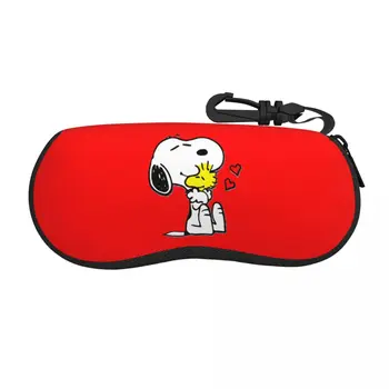 Cute Cartoon Glasses Case Snoopy Peanuts Comics Accessories Glasses Storage Box Ins Style Eye Contacts Case