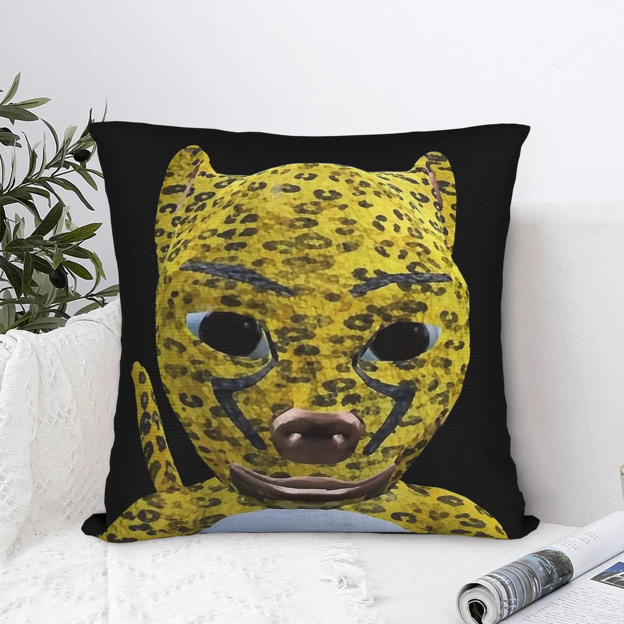 Niu Lai Cut-out Blockbuster Terrible Animation Square Pillowcases Polyester Couch  Cushion Case Funny Decor Pillow Cover