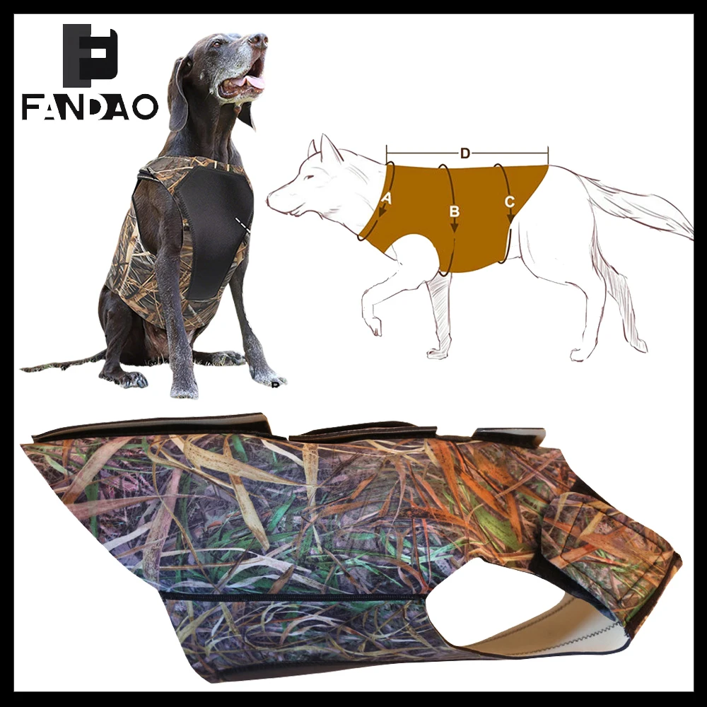 

Тактический камуфляжный жилет для охотничьих собак, регулируемый, с защитой от царапин и проколов, для тренировок на открытом воздухе