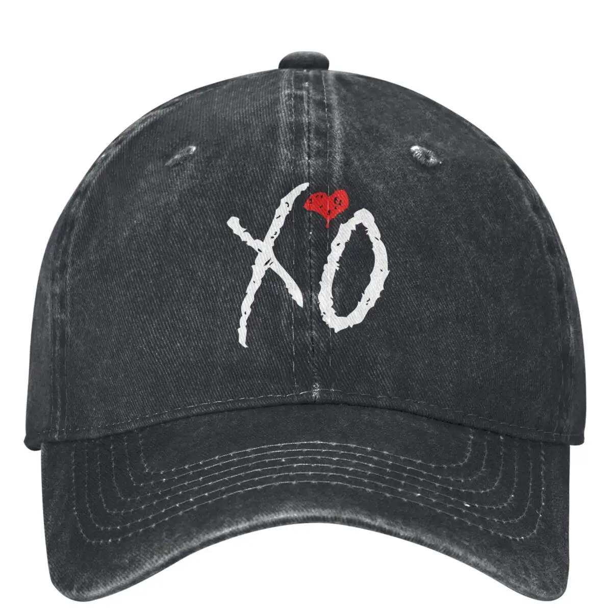 Casual THE WEEKND Music Tour XO Baseball Caps for Men Women Distressed Denim Snapback Cap Outdoor Activities Hats Cap