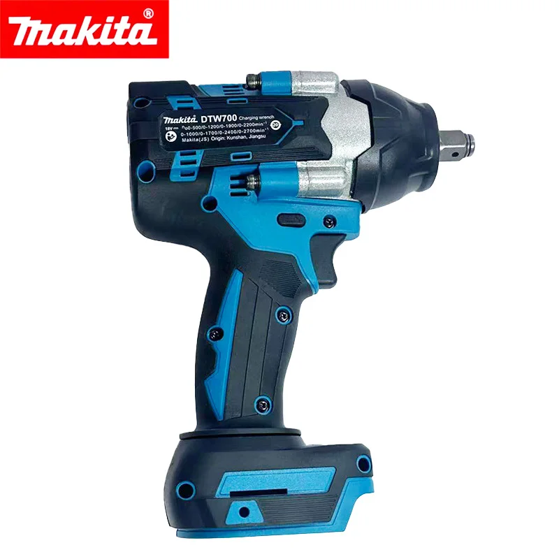 Makita Brushless DTW700 Wireless Cordless Impact Wrench 1/2 Inch 18V Battery Matching Power Device for Auto Service
