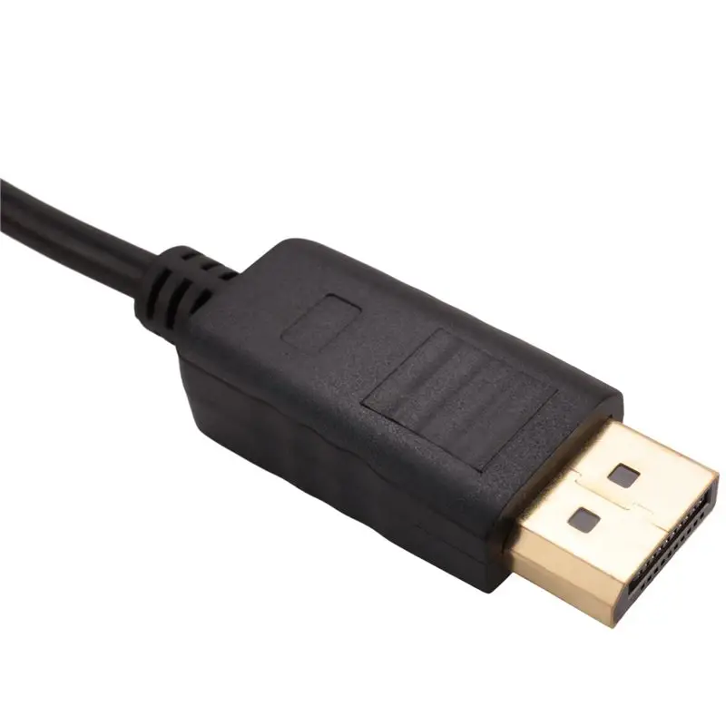 AS95 2X for DisplayPort to VGA Cable 6 Feet, for DP to VGA Adapter for Monitor Projector, 1080P Video Converter Cord