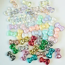 10Pc 26mm acrilico a forma di papillon perline carino trasparente Macaron colore perline per gioielli che fanno accessori per bracciali collana fai da te