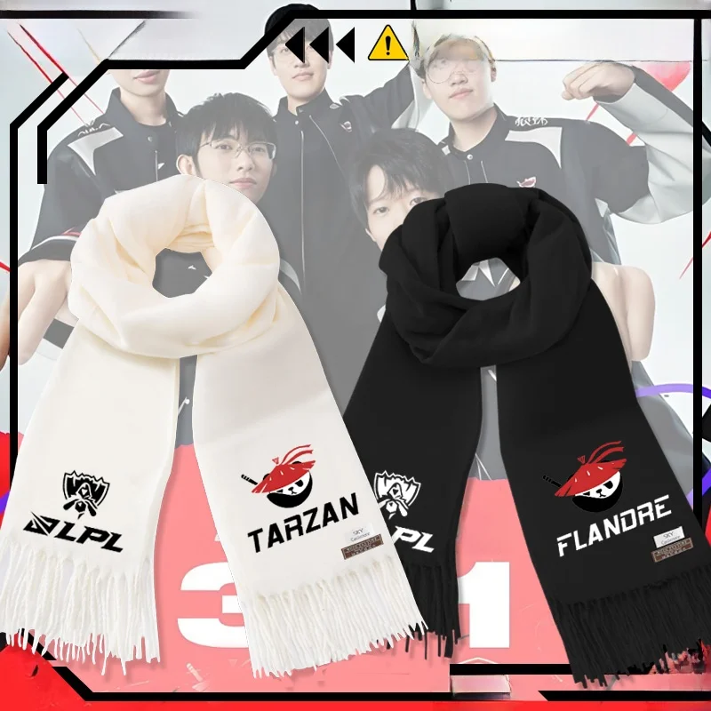 

Теплый шарф AL Team S15LoL2025 в стиле Flandre Shanks, унисекс, для мужчин и женщин, зимний, для сохранения тепла, шейный платок