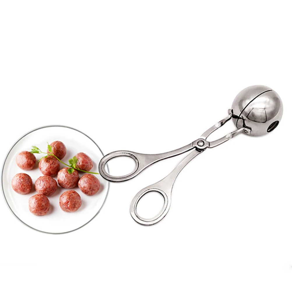 

1pcs Stainless Steel Meatball Maker Tool Corrosion Resistant Easy Release Manual Mold for Meat Fish Shrimp Balls Kitchen Gadgets