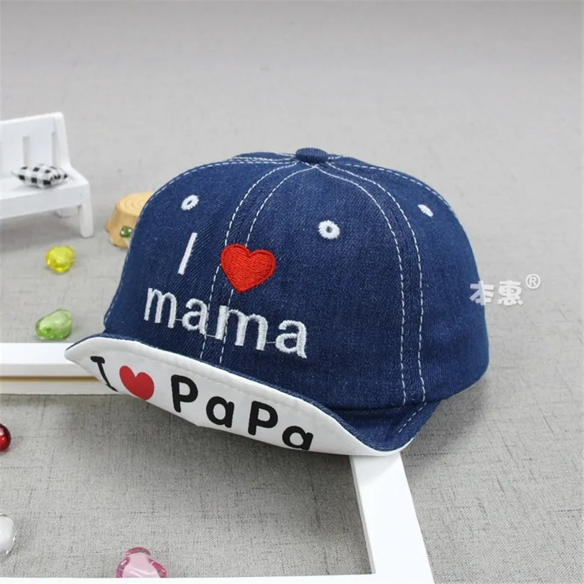 Baby Boy Girl Hat Baseball Cap for Toddler Kids Adjustable Cotton Cute Imama letter Cow Caps 6-24M newborn photography