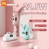 Xiaomi 10000mAh 22.5W Fast Charge Capsule Mini power supply - White - Apple head (sub-line TYPE-C line)