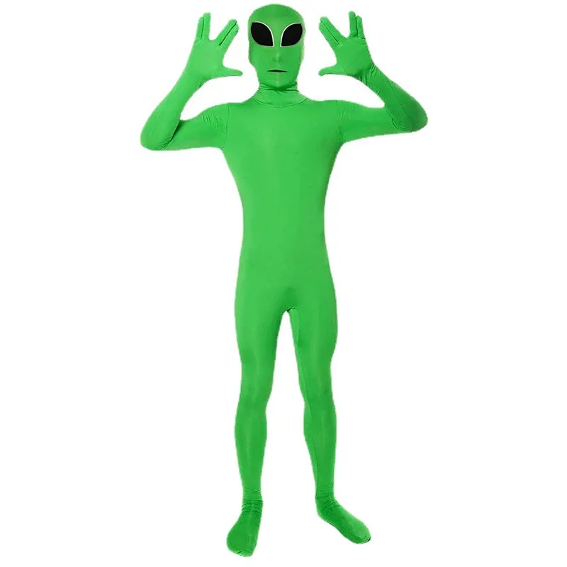 Alien Rok Onesie Cosplay Kostuum Halloween Stage Performance Outfit Nauwsluitende Alien Alien Encounter Theater Spelen Dr
