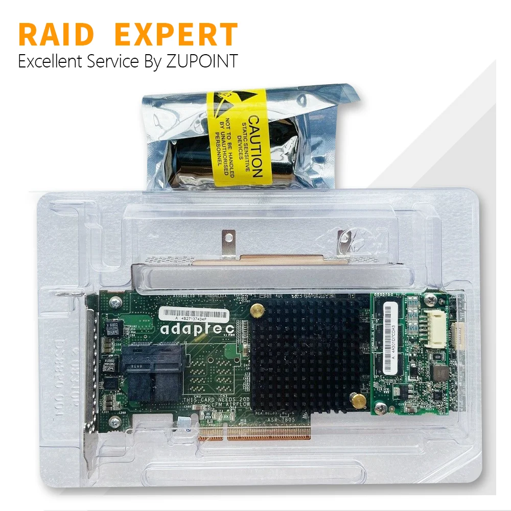 Imagem -05 - Adaptador de Cartão Controlador Raid 6gbps 1gb de Cache Sas Sata Pci e 3.0 Expansor Zupoint-asr7805