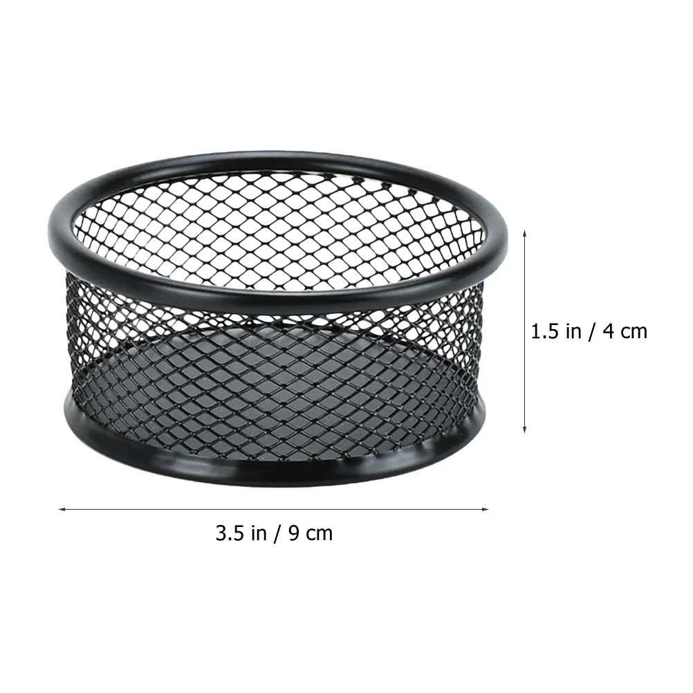 6Pcs Mesh Paperclip Holder for Desk Small Office Organizers Storage Tin for Paper Clips Binder Clips Home School Use