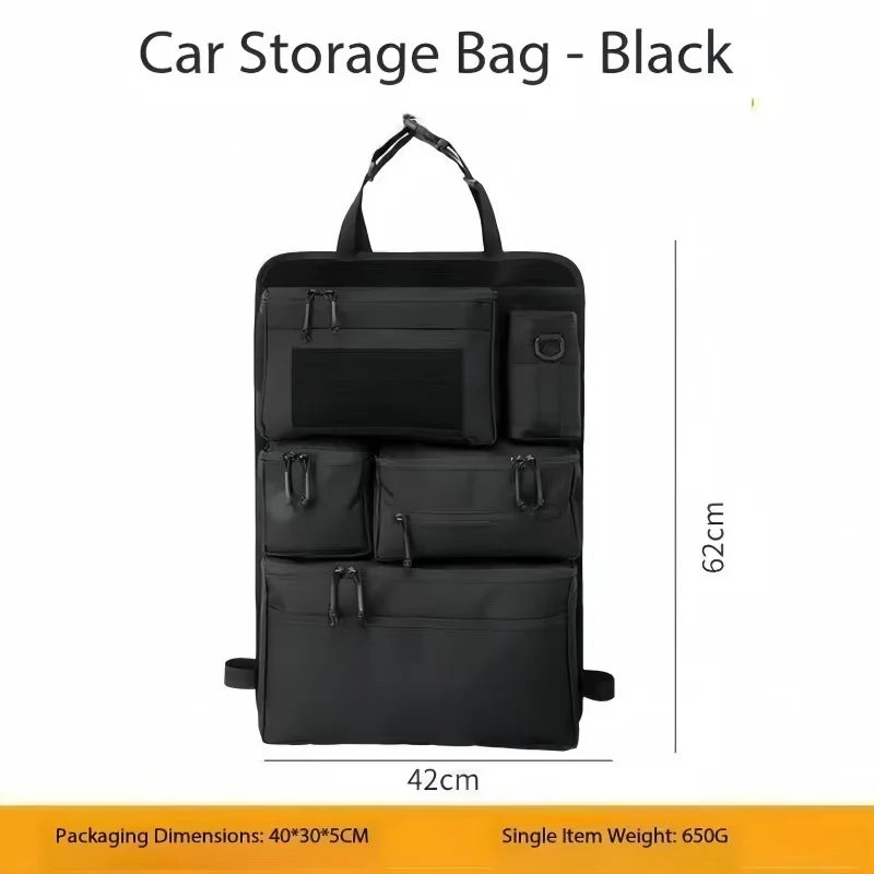 Oxford Taktische Aufbewahrungstasche für Auto-Rücksitz Multifunktionaler Gepäckorganizer Hängende Rücksitztasche für Outdoor – Detail 12