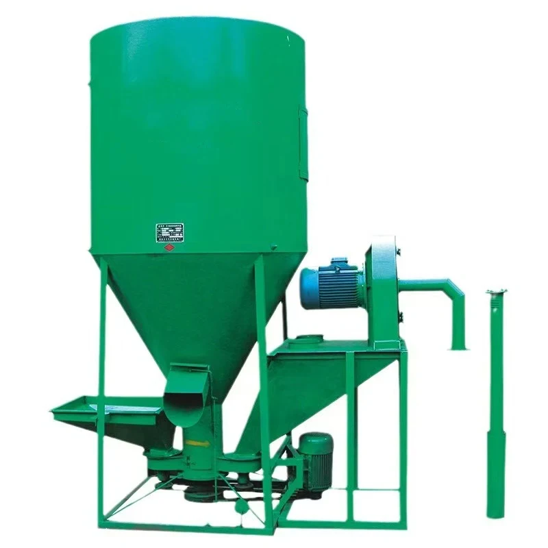 

1-Ton Capacity Feed Mixer Grinder, Integrated Mixing And Grinding Livestock Machinery