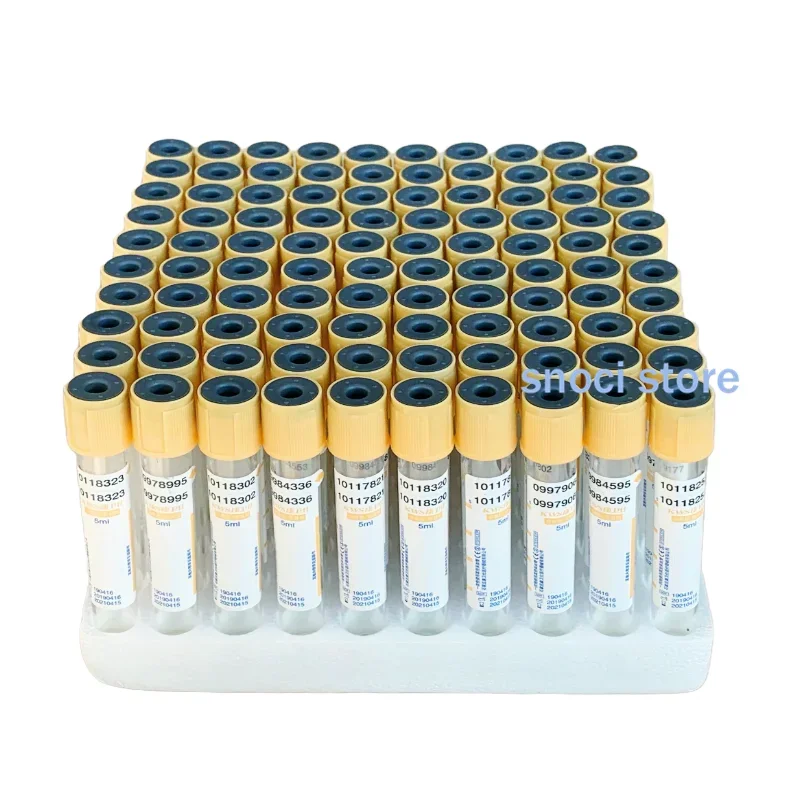 100Pcs Disposable Vacuum Blood Collection Tube With Separation Gel/Coagulant Lab Blood Collecting Tube EDTAK2 Tube