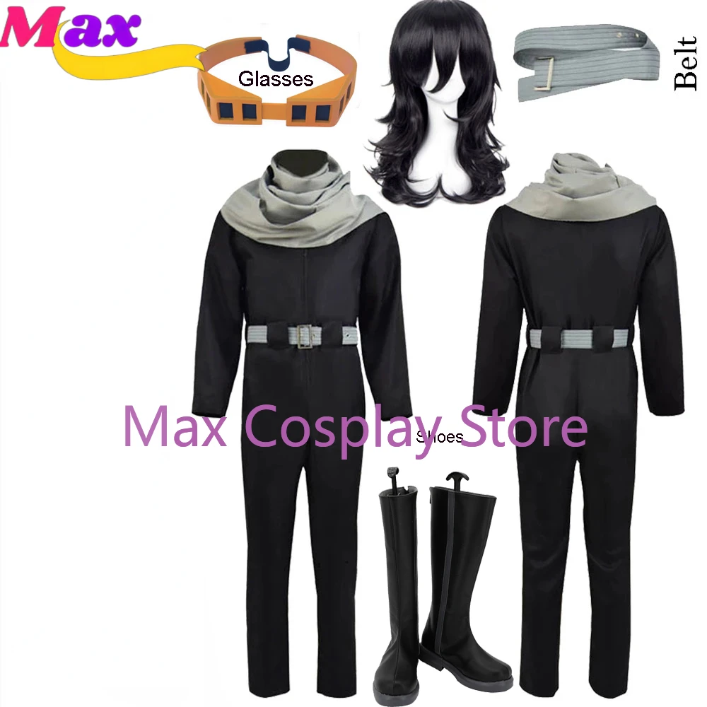 Max Cos Anime Aizawa Shouta Cosplay Costumes Eraser Head Glasses Props Cosplay Men Cartoon Outfit Wigs Shoes