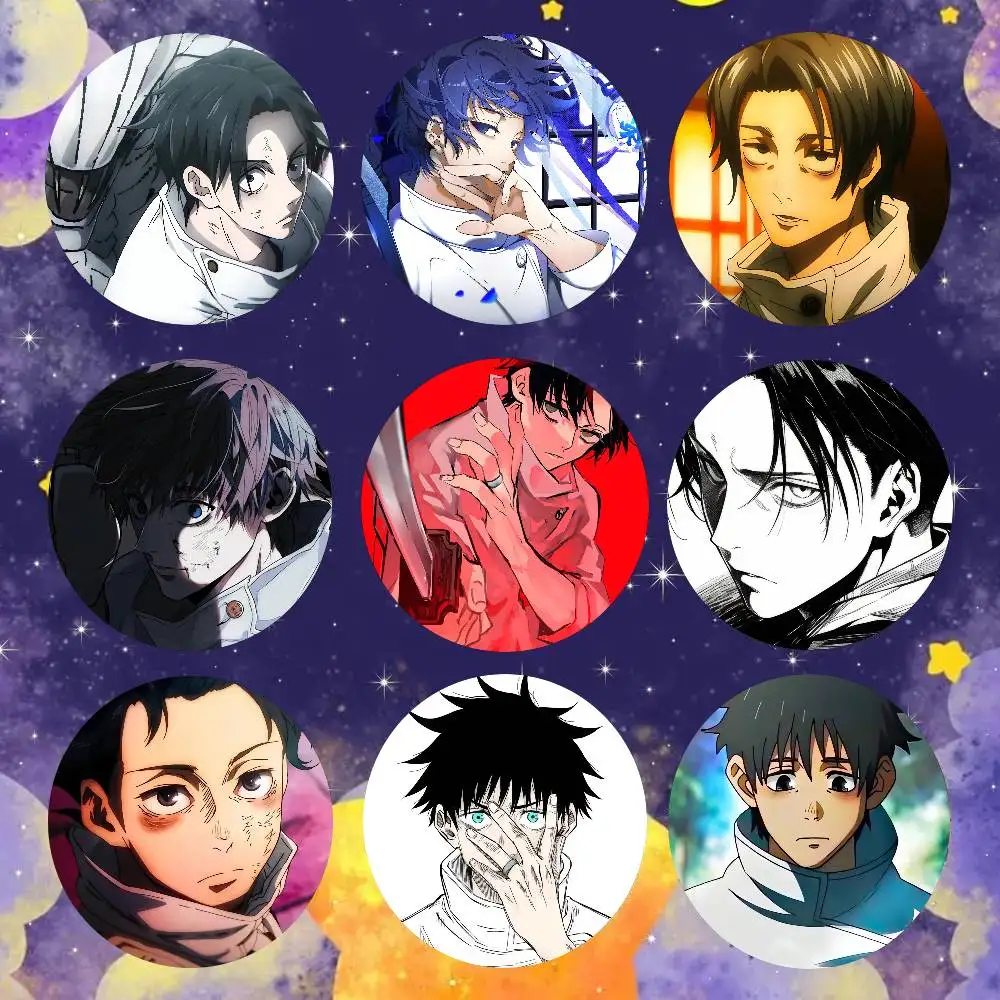 Yuta Okkotsu Animation Jujutsu Kaisen Badge Tinplate Meme Round Brooch For Hat Bag Creative Lapel Jewelry Accessories Gifts