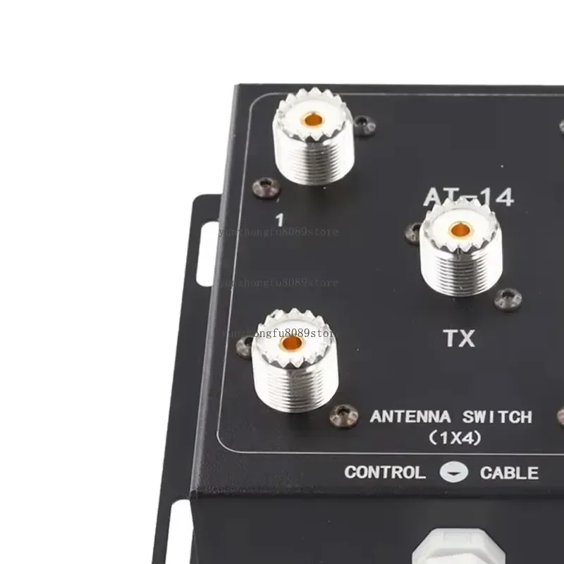 4-Way Coaxial Remote Antenna Switch, 1.8-60MHz 500W PEP Signal Controller, SO-239 Connector for Ham Radio Multi-Antenna Use