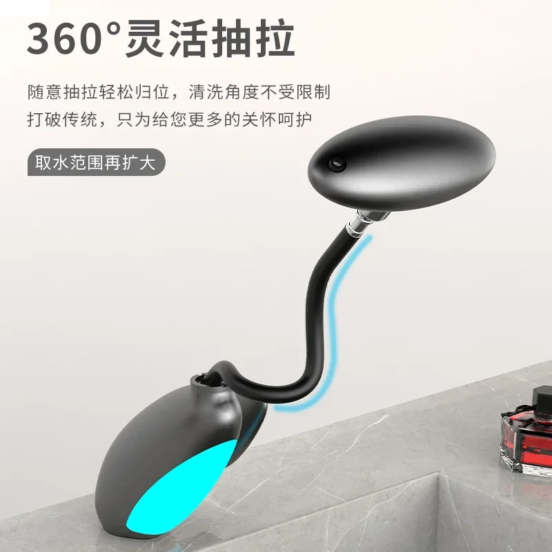 Grifo de lavabo artístico, grifo de balcón para cachorros, todo de cobre, frío y caliente, para baño