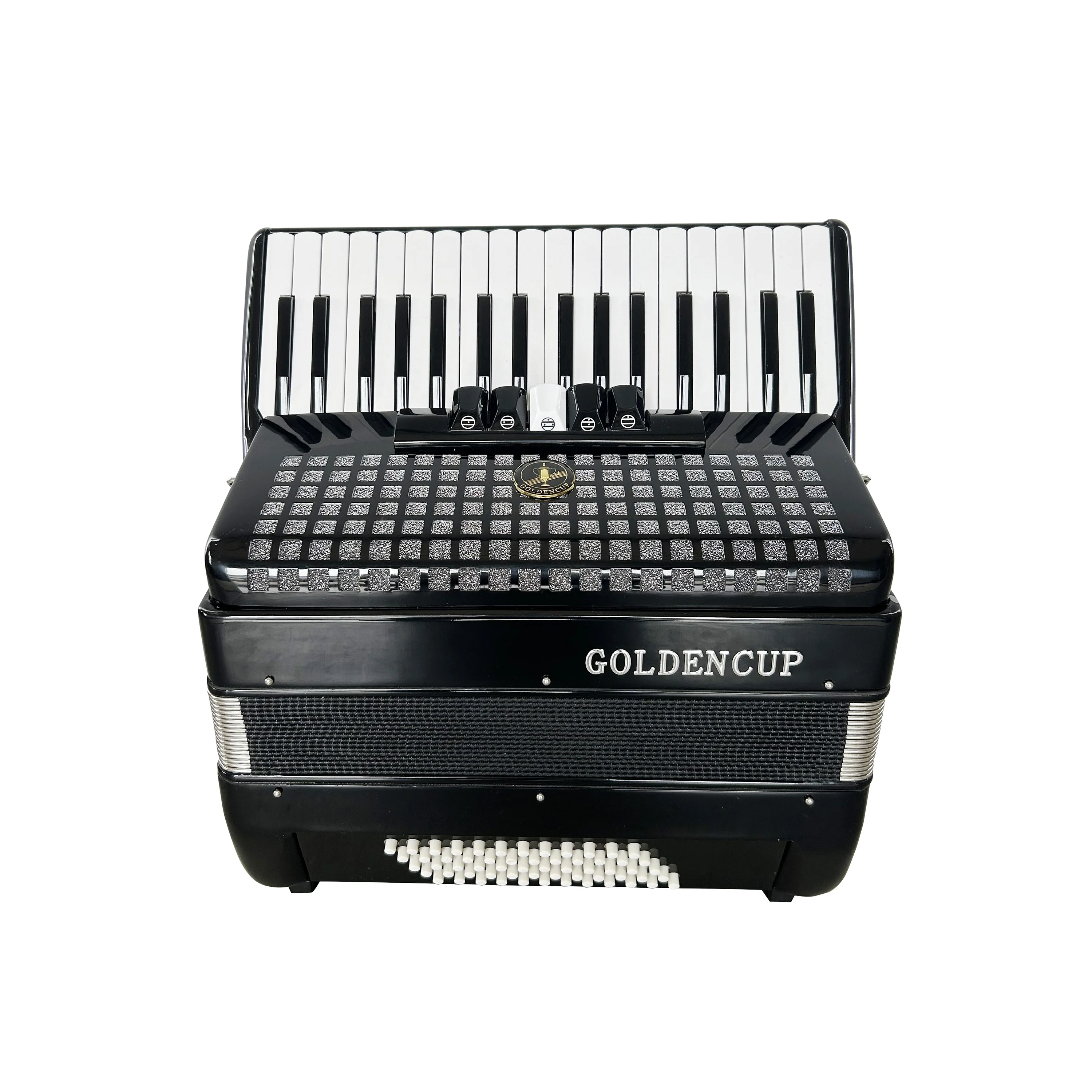 전문가용 60베이스 5레지스터 아코디언 34버튼 레드 셀룰로이드 피아노 키보드 JP3460 크로매틱 악기 우드