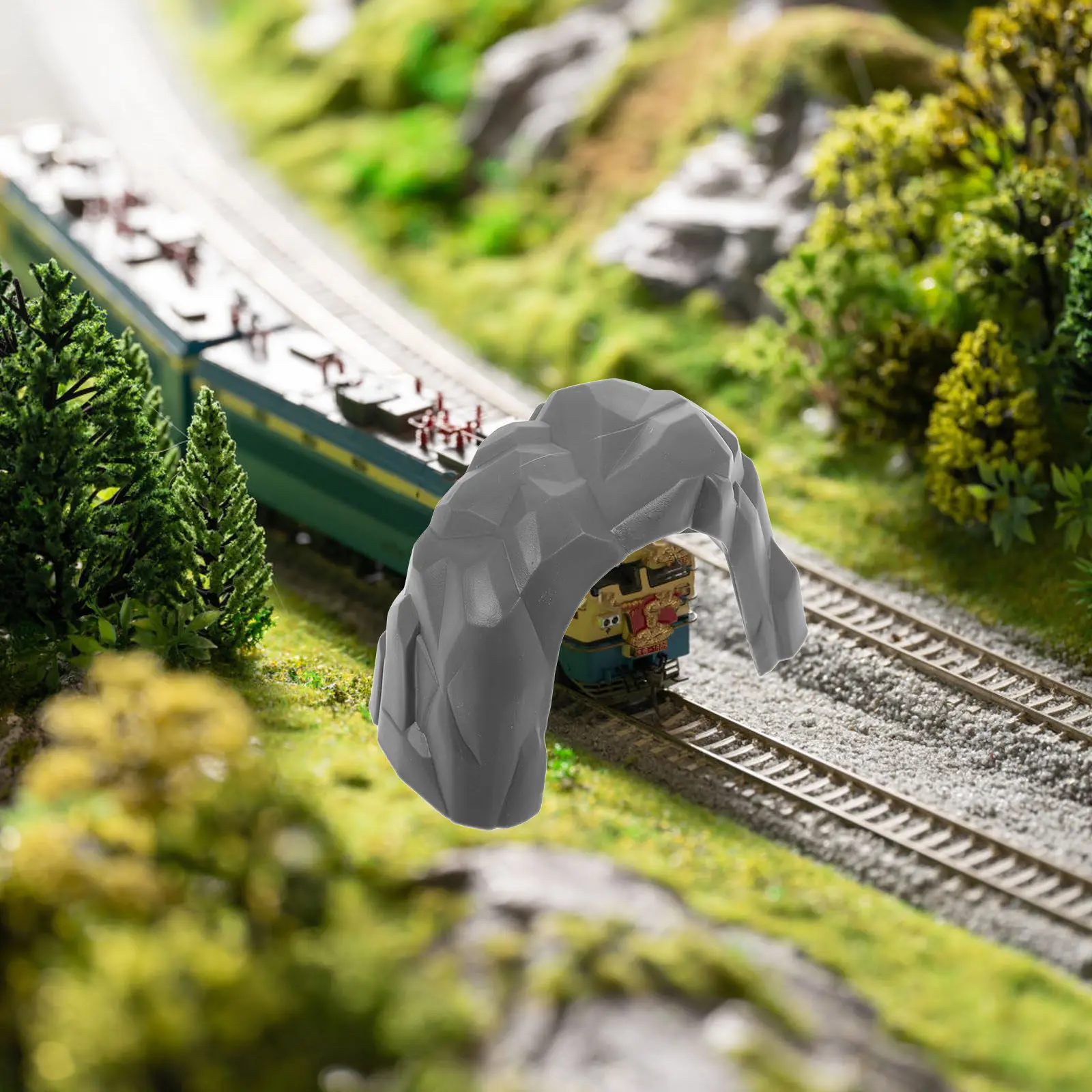 

Simulation Train Cave Tunnel Accessory Realistic Mini Train Tunnel for DIY Railway Scene Playing Track Fun Railroad Toy