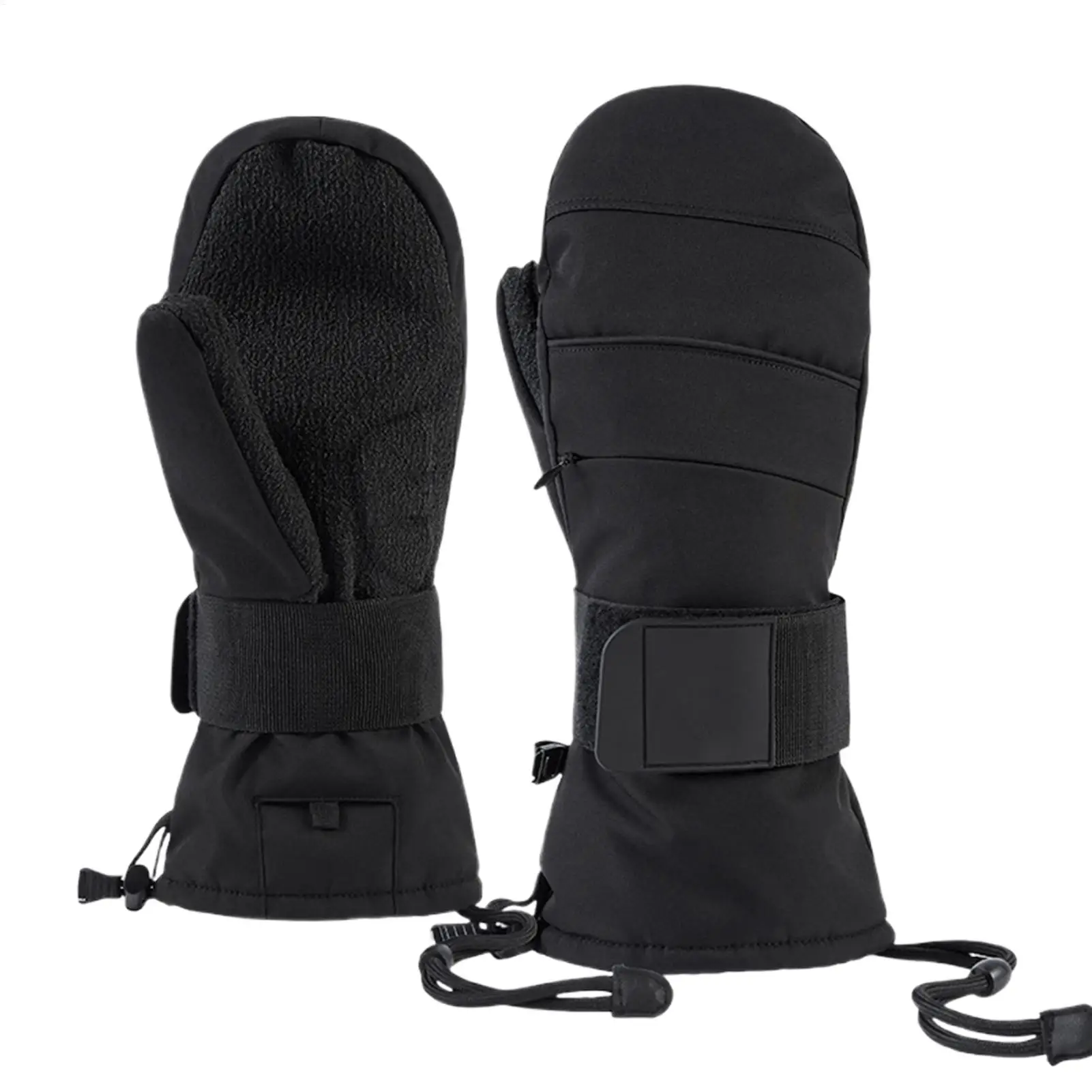 

Мотоциклетные перчатки для холодной погоды, варежки с сенсорным экраном и защитой запястья, зимние перчатки на флисовой подкладке для мужчин, зимние мотоциклетные лыжные перчатки, холодные