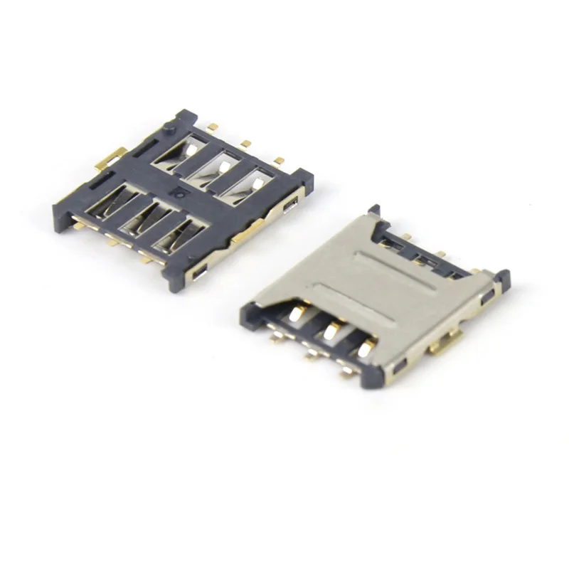 

Nano-SIM 6P Plug-in Mobile Phone Card Patch Small Card Slot Micro Card Phone Connector Electronic Components