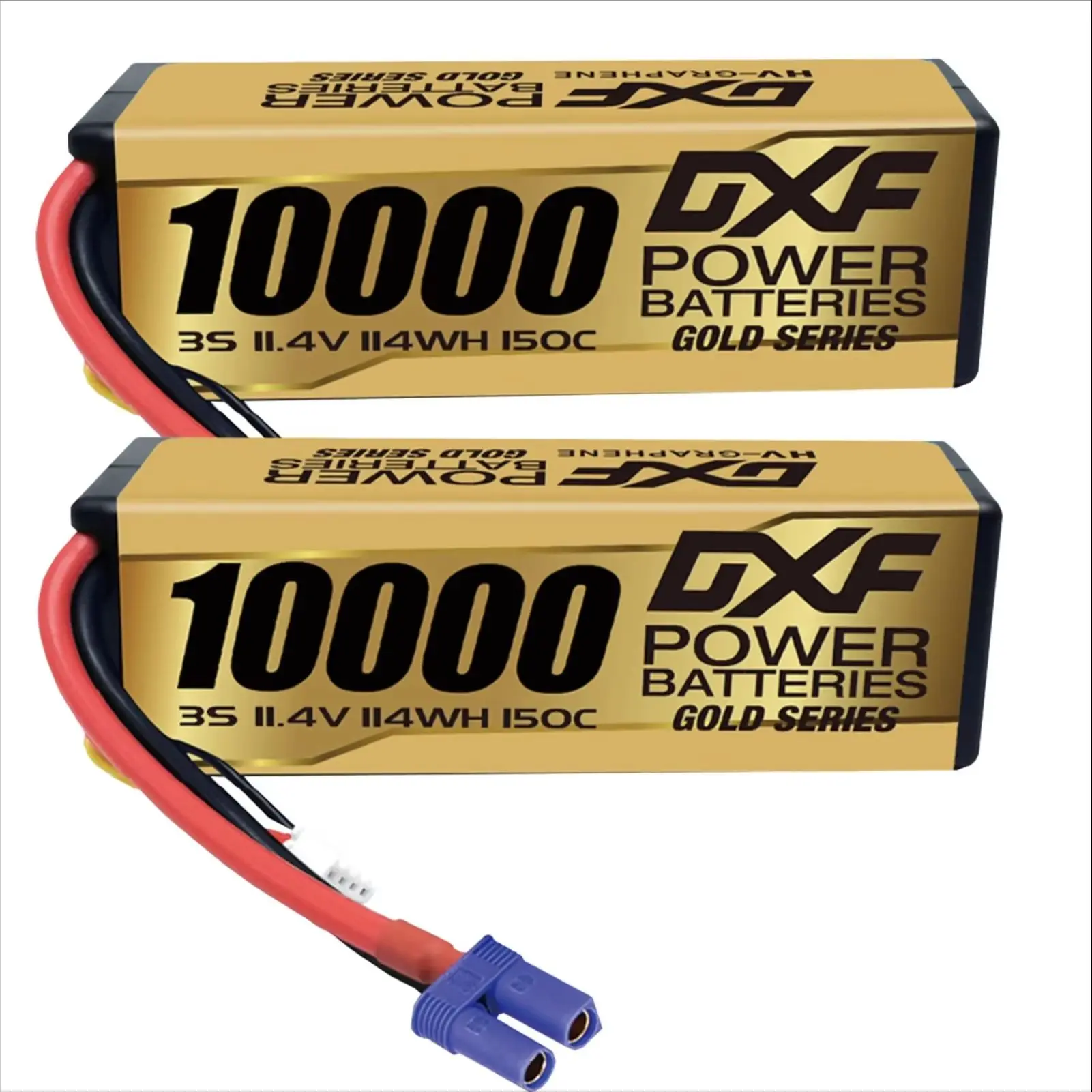 Akumulator Lipo DXF 10000mAh 3S 11.4V 150C z wtyczką EC5 XT90, twarda obudowa, do buggy, truggy, pojazdów terenowych, łodzi, samochodów, ciężarówek, wyścigów, helikopterów 1/10