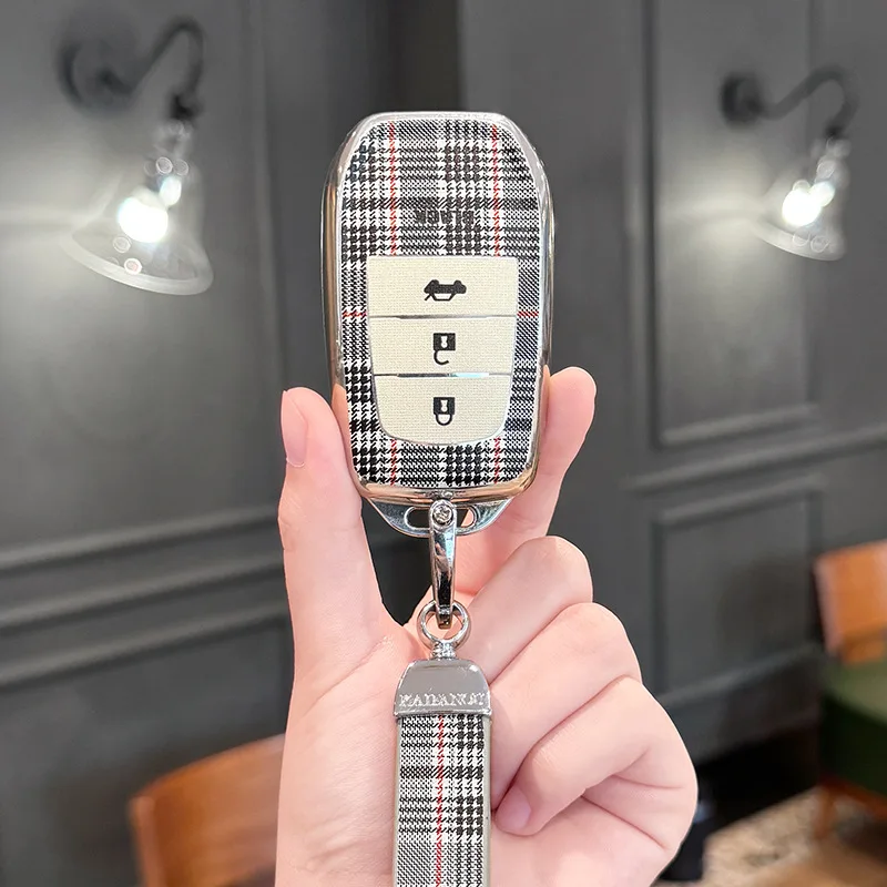 

Чехол для автомобильного ключа для Toyota Camry Corolla RAV4 Levin Avalon Wildlander Land Cruiser Corolla Cross, защитный чехол для ключей премиум-класса