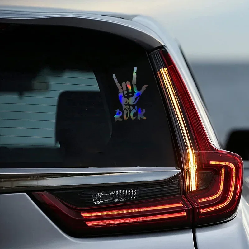 23x15cm Rock Gesture Rock N Roll Car Sticker Auto Body Bumper Windows Motorcycle Laptop Walls Vinyl Film Decal Car Accessories