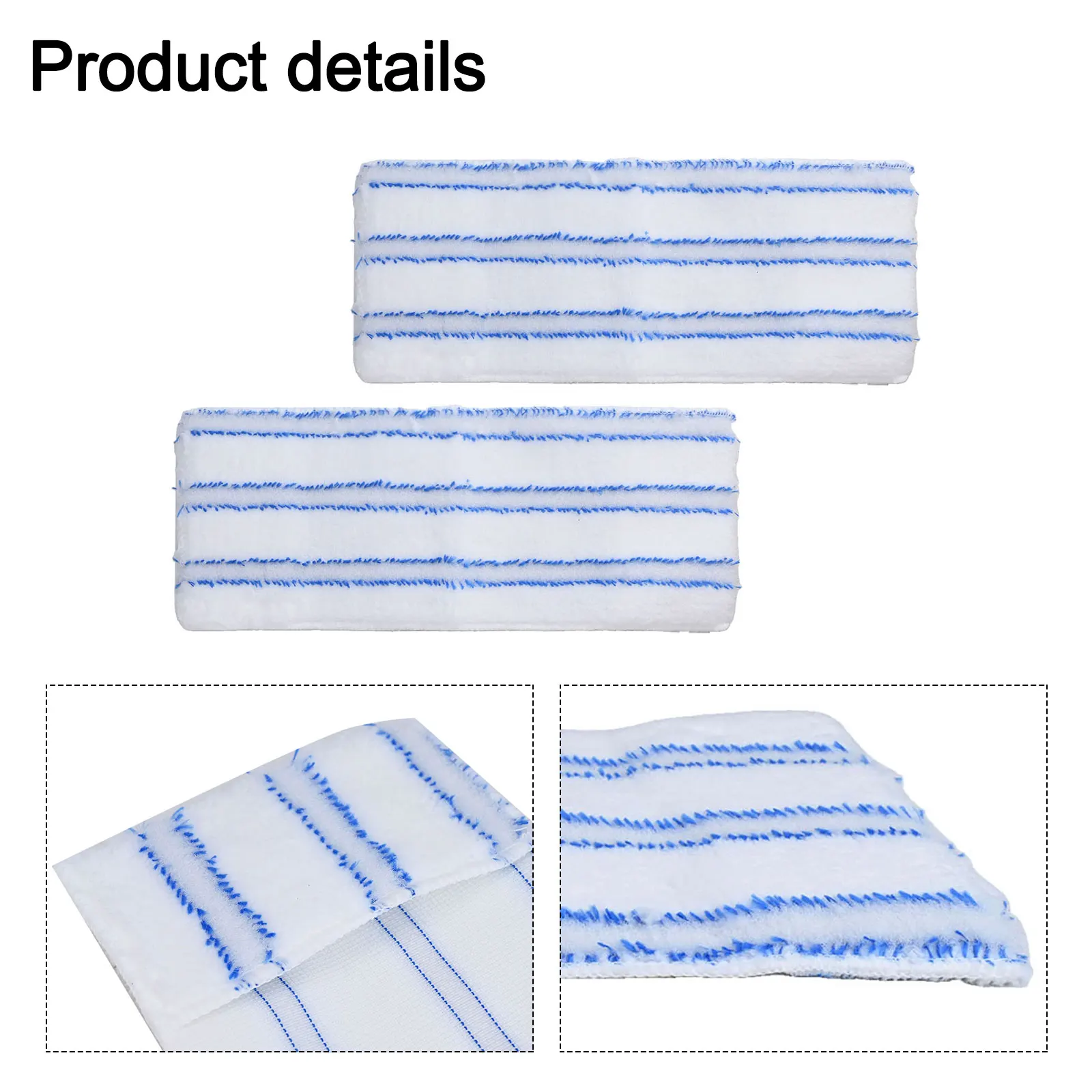 2PCS Cleaning Pad For Vaporflexi Brush Eco Pro Household Mop Head Cleaning Pad Vacuum Cleaner Home Appliance Parts